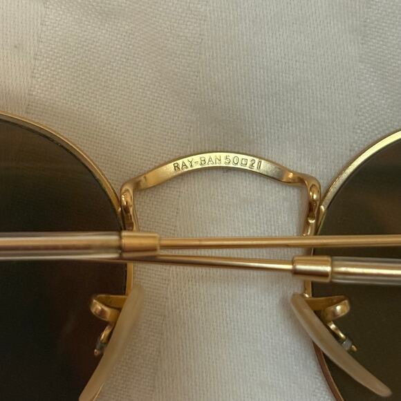 Ray-Ban RB3447 Round Metal Sunglasses 112/Z2 Pink Gold Flash Mirror 50-21 Italy main image 10